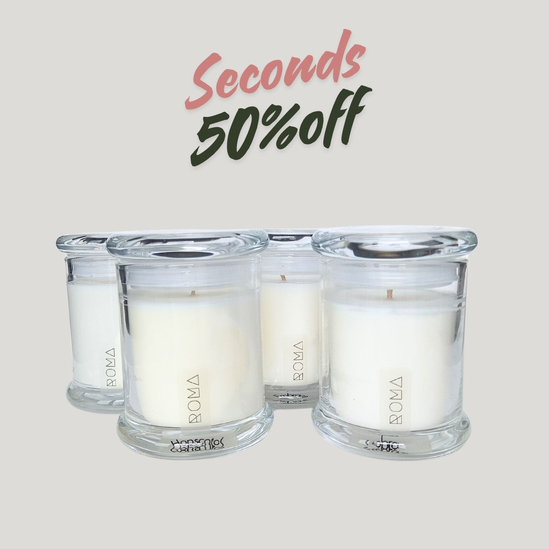 SECONDS - Medium Glass Jar Candle